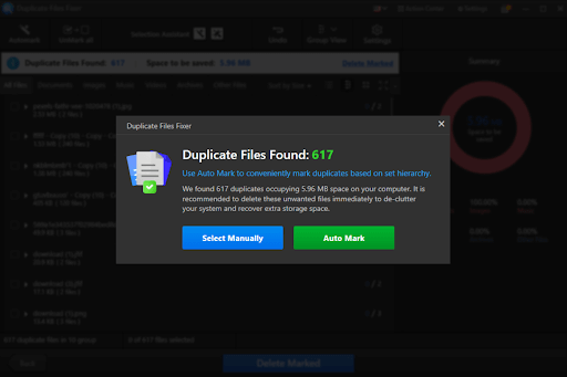 Find duplicate files