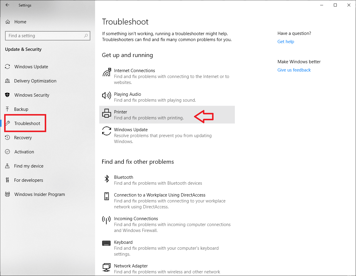 fix problems with Printing