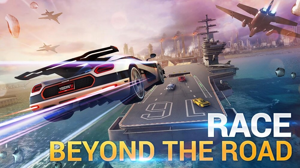 race beyond the road Asphalt 8 Airborne