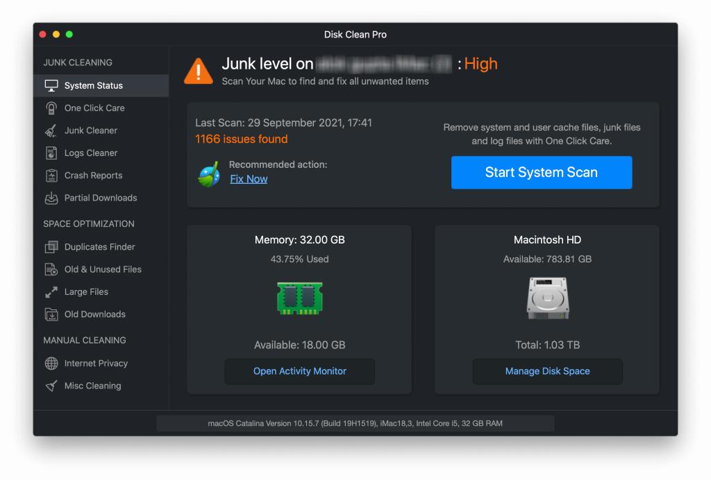 Disk clean pro
