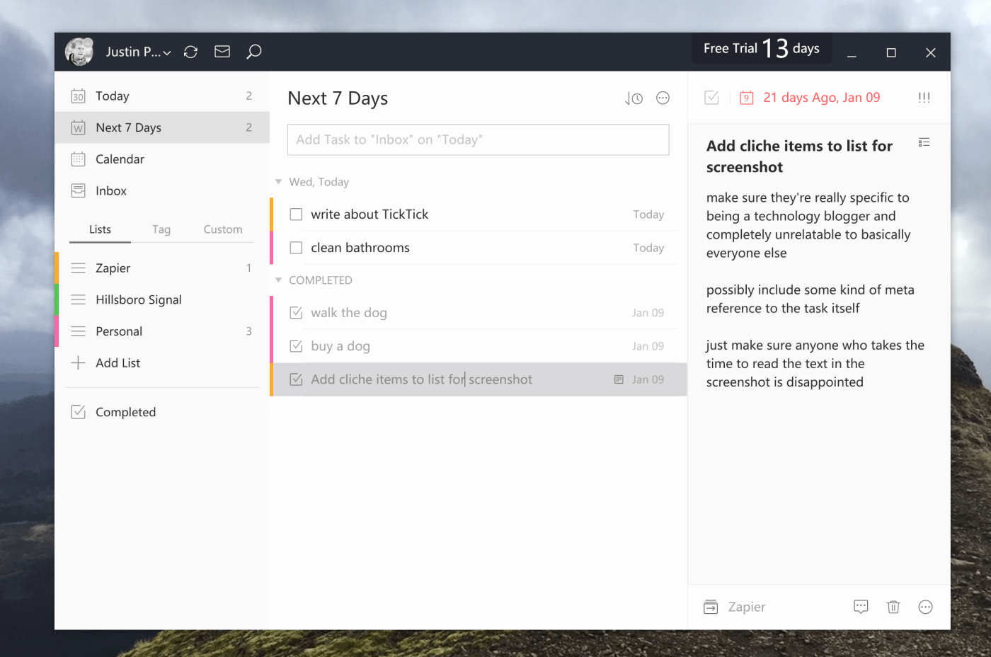 Tick Tick - To Do App for Windows