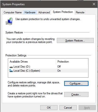 configure drive