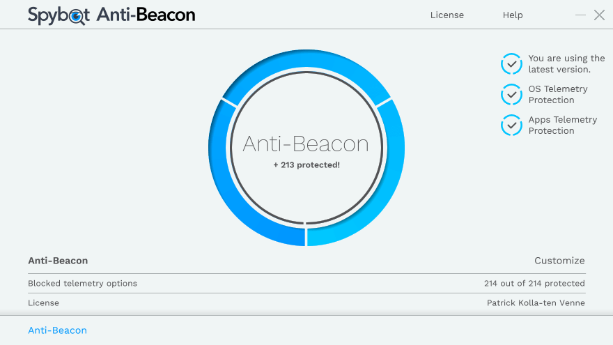 Spybot Anti-Beacon