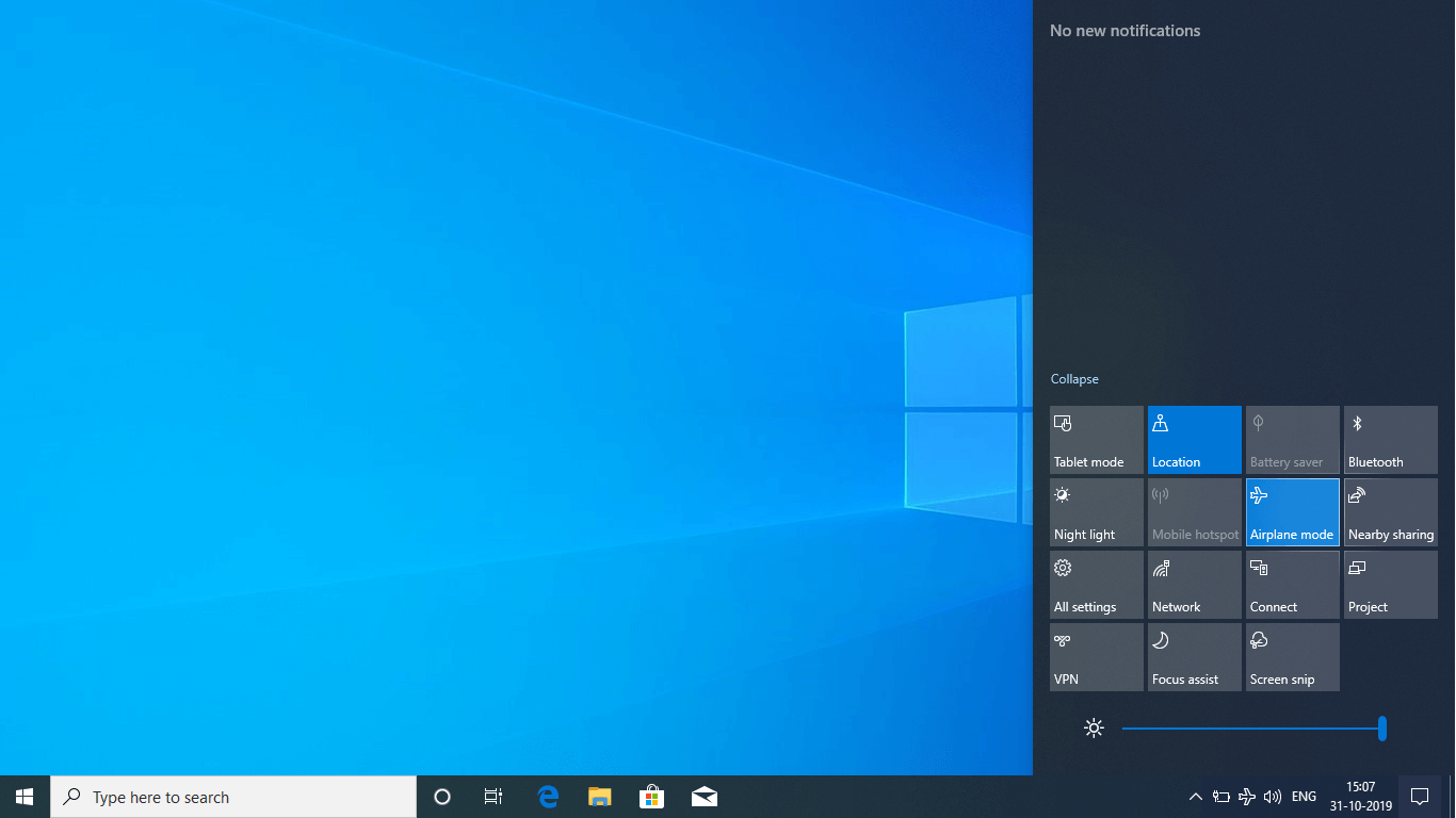 Airplane mode - windows 10 airplane mode