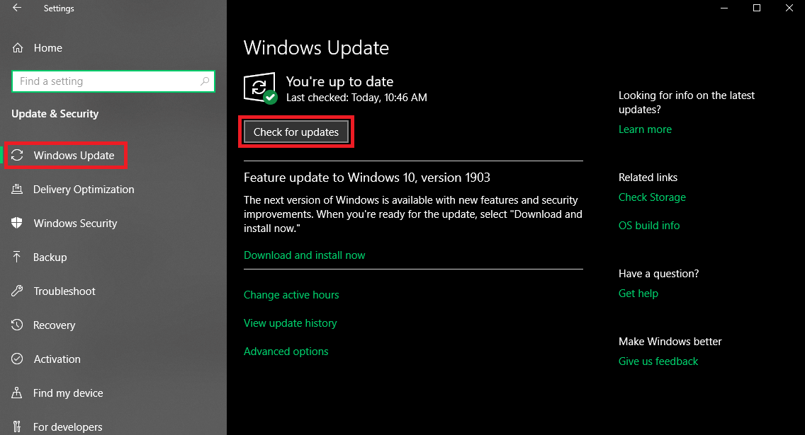 Latest Windows Update