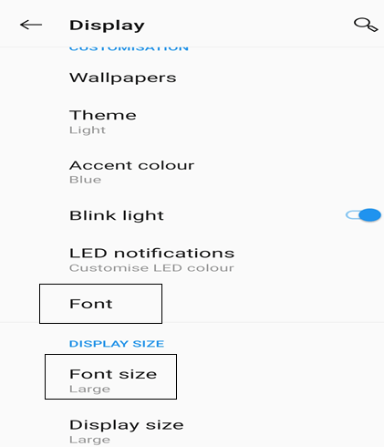 Steps to change fonts in Android