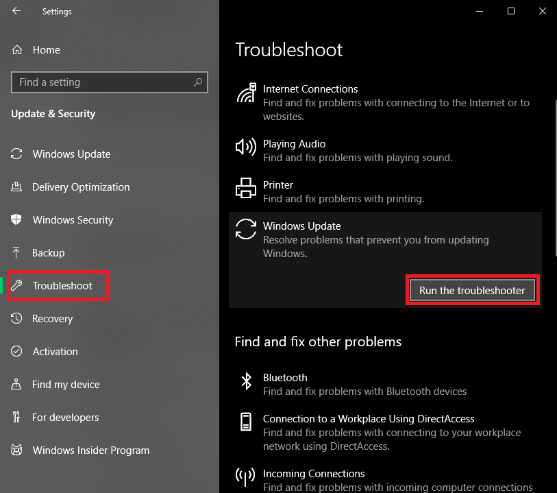 Toubleshoot Windows Update Pending