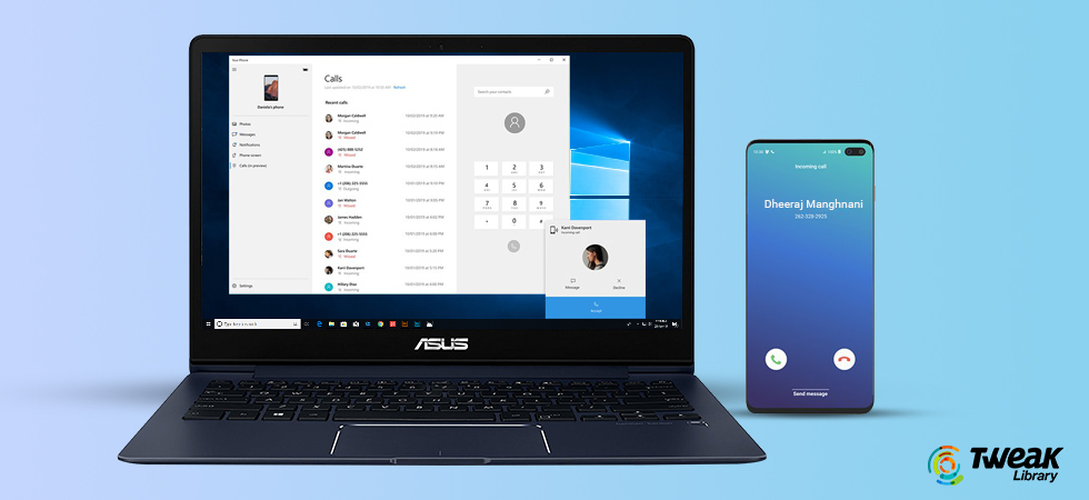 Tweak-Library---How-to-answer-calls-while-working-on-your-laptop-in-Windows-10