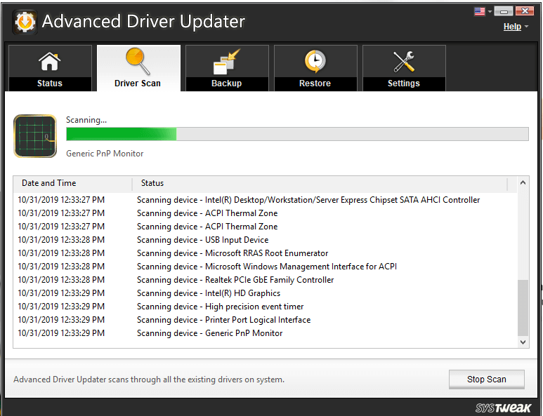 advanced driver updater - airplane mode greyed out