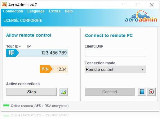 AeroAdmin - Screen Sharing Software