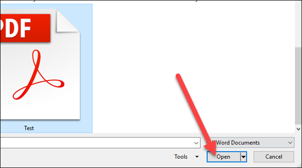Convert PDF To A Word Document Via Microsoft Word