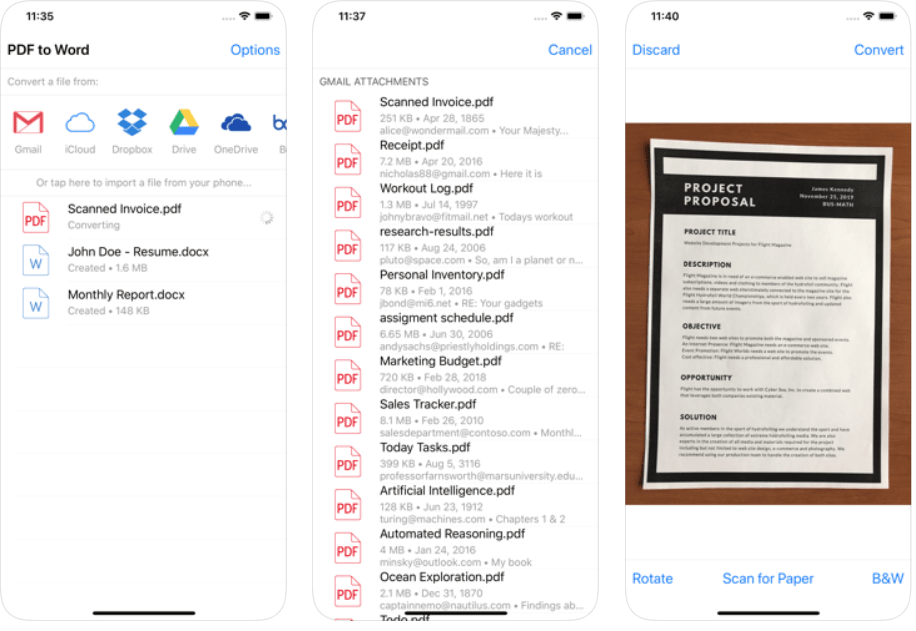 PDF to Word Converter with OCR