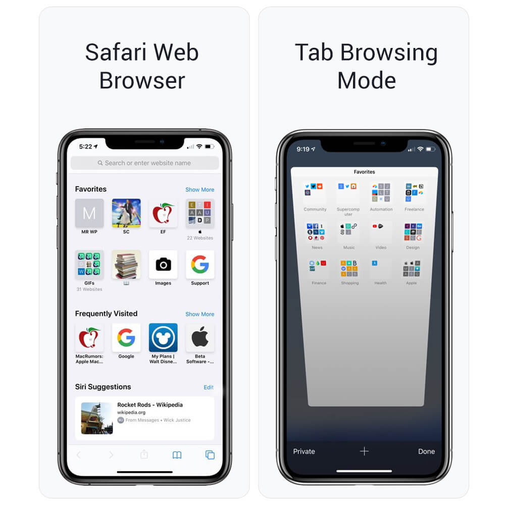 Safari Web Browser for iPhone