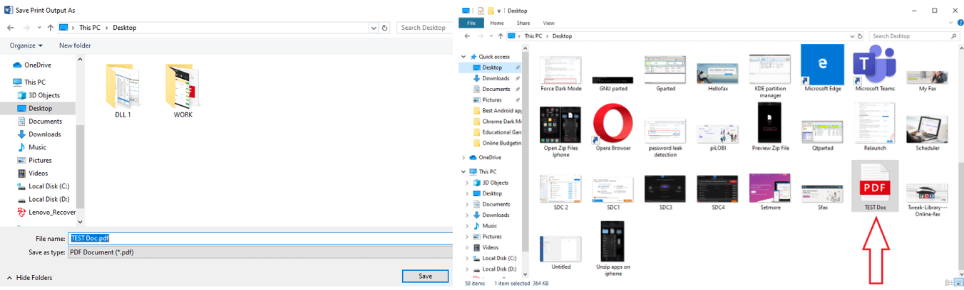 Save PDF