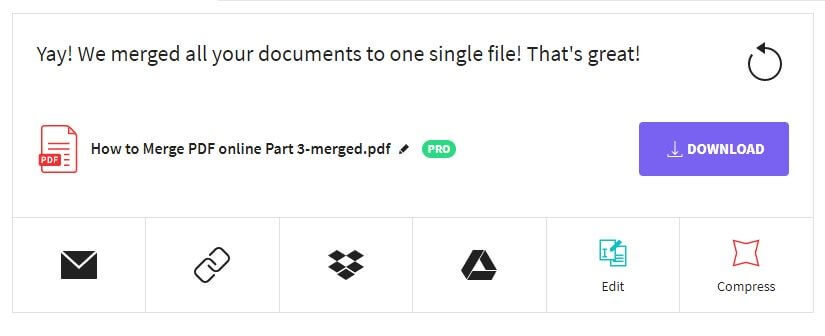 Small PDF Output options