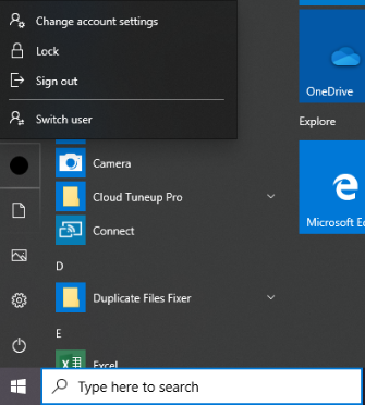 Start With Microsoft Account