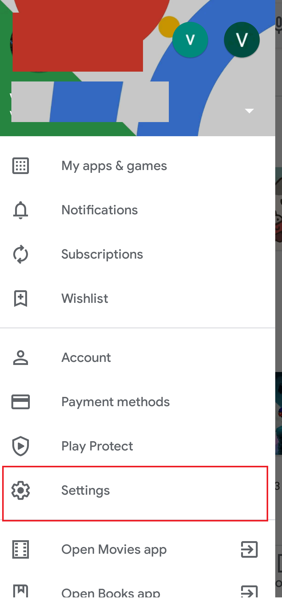 Tap on Settings
