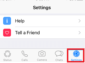 Tap on Settings