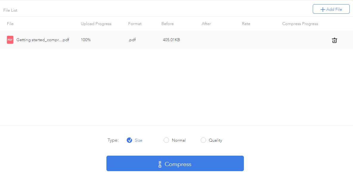 open file compressor'