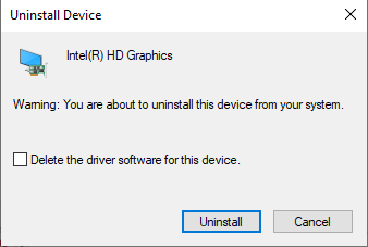 uninstall device