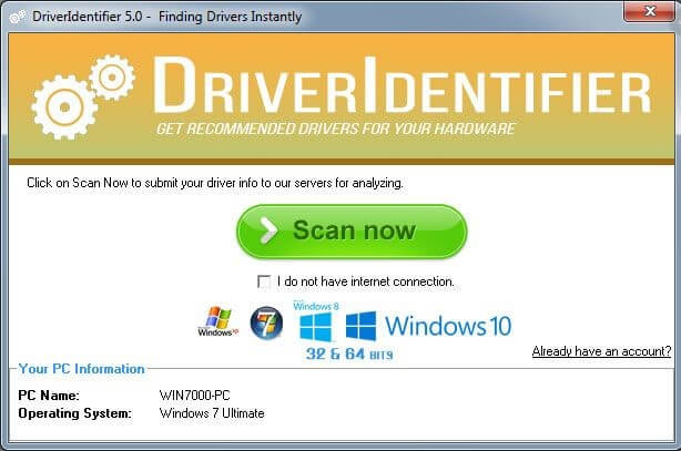 Driver Identifier tool