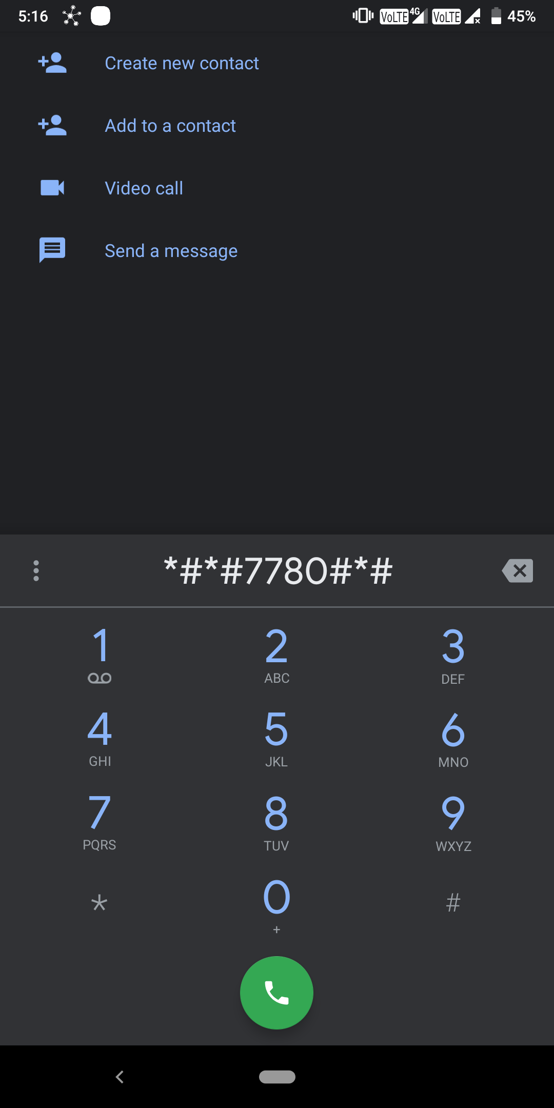 Factory Reset Secret Code