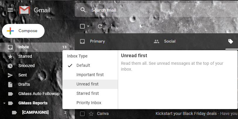 Gmail Email Sorting