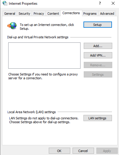 Chrome err_timed_out windows 10