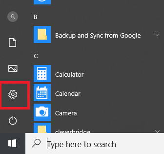 Open Windows Settings