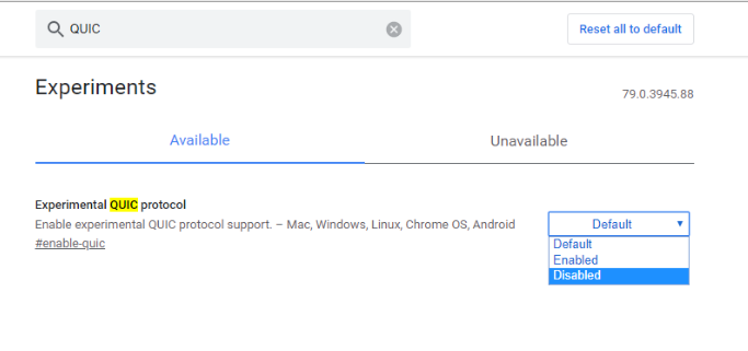 Quic protocol_chrome
