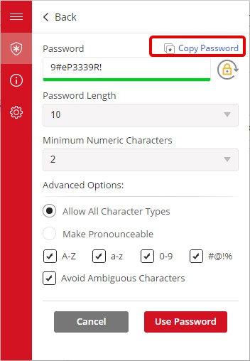 Random Password Generator tool