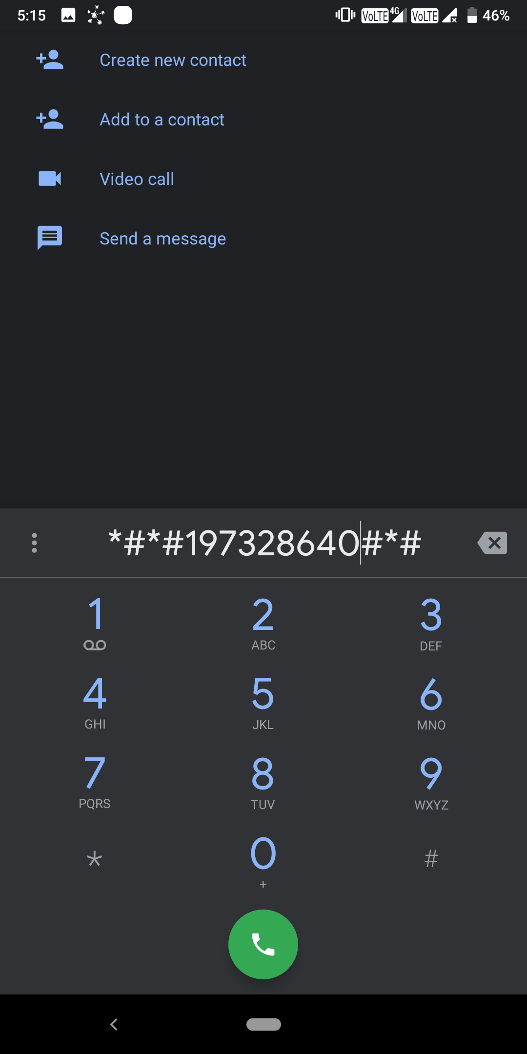 Service Activity Test Mode Secret Code