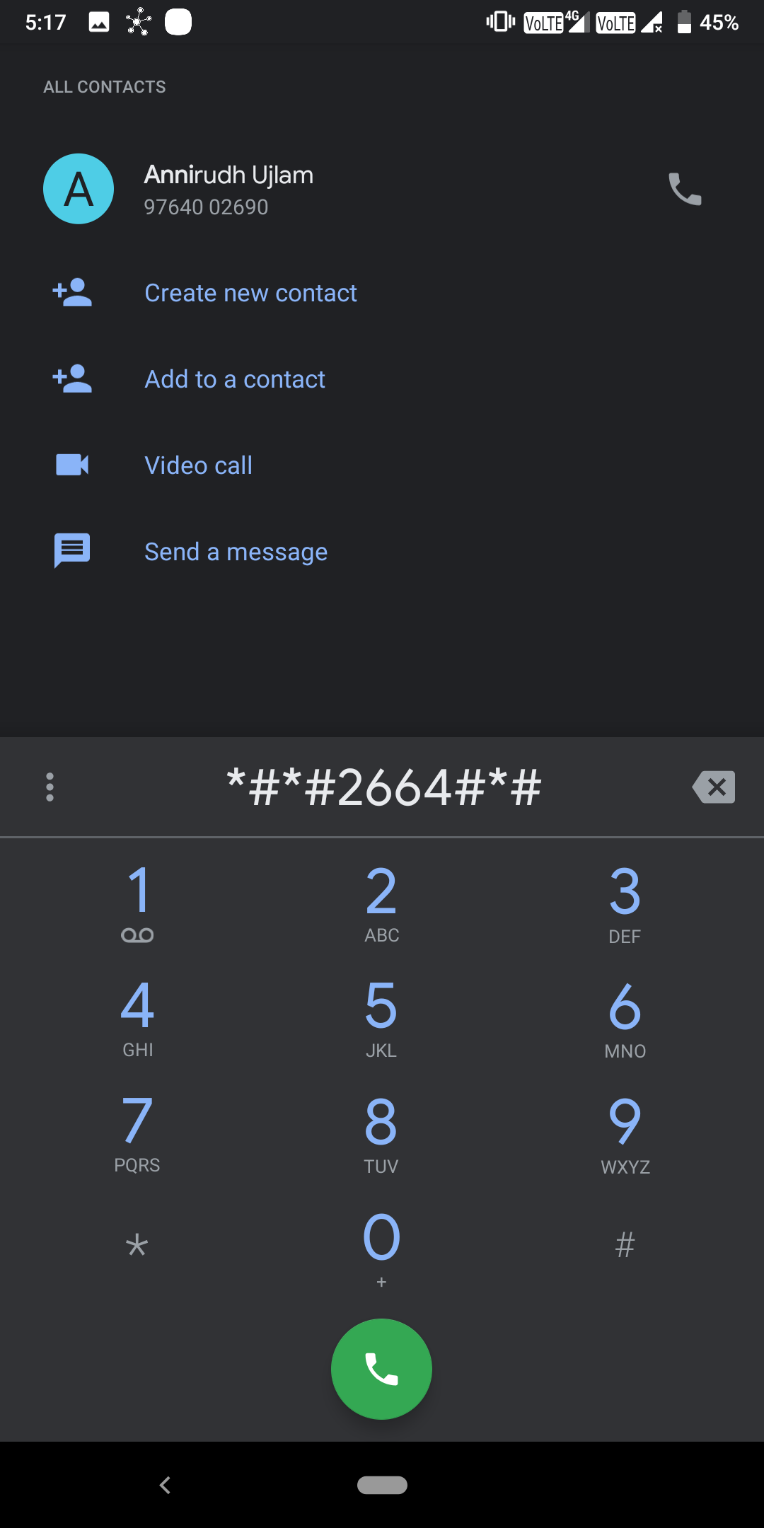 Touch Screen Test Secret Code