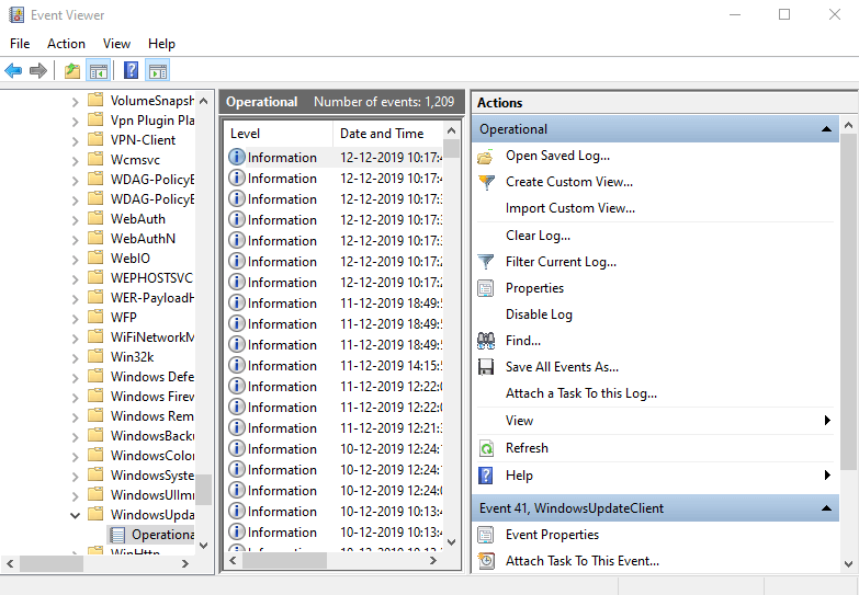 Windows Update Logs In Window