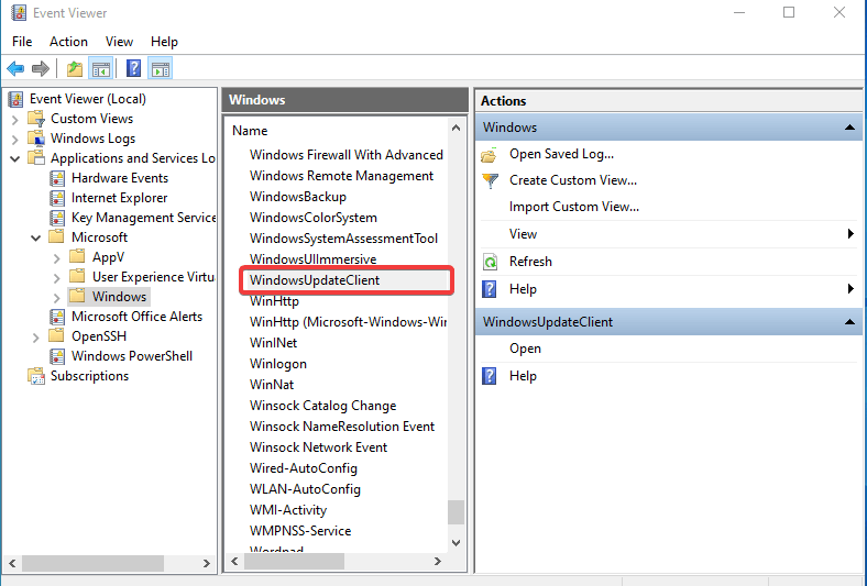 how to View Windows Update Logs In Windows