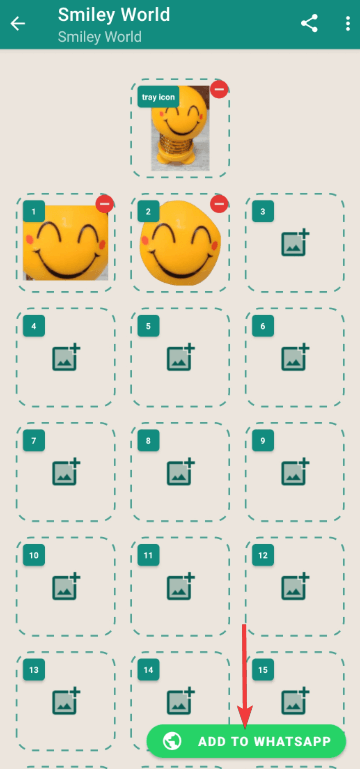 tile for tray icon