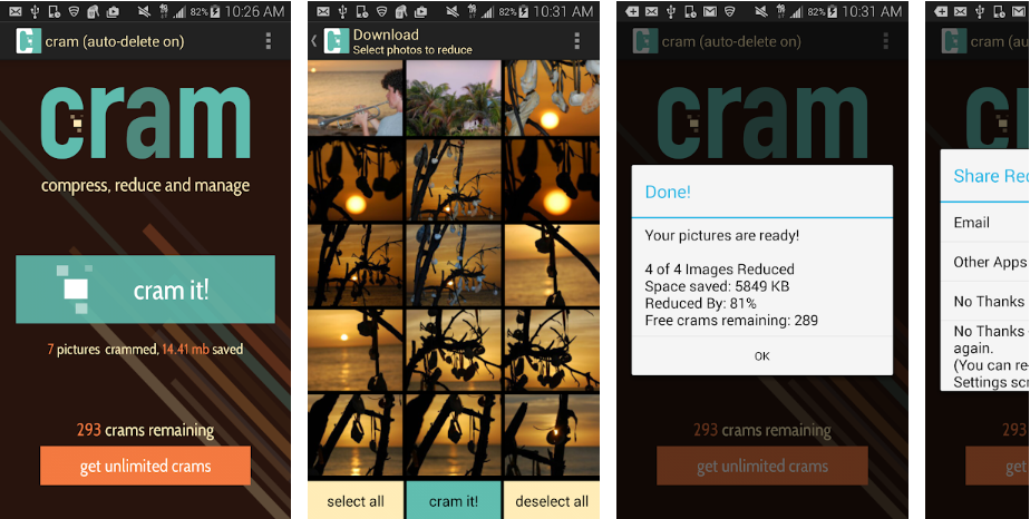 Cram - Reduce Pictures