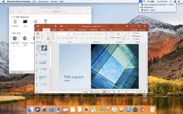 Microsoft Remote Desktop 10- App For MAc
