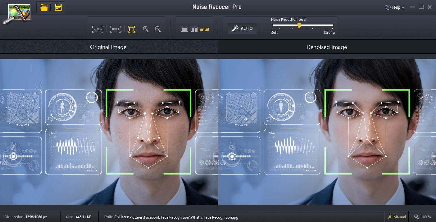 Noise Reducer Pro - Online Image Editor