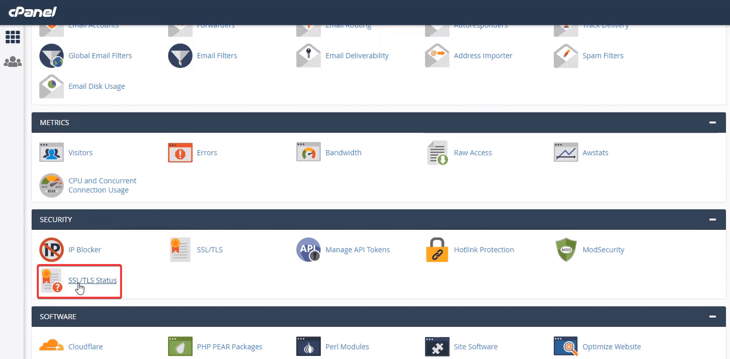 SSL Certificate in cPanel