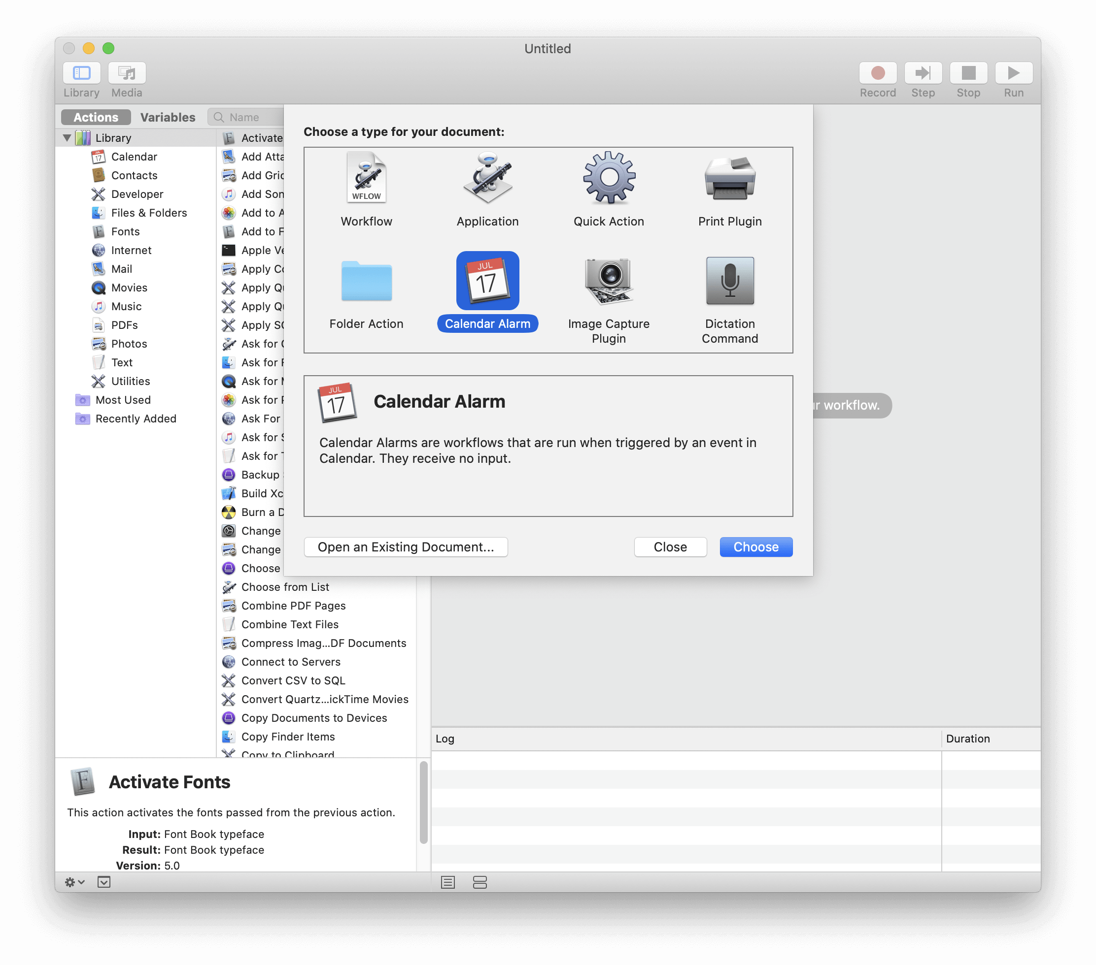 Use Automator On Mac