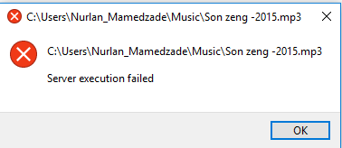 VLC execution failed