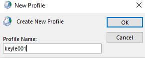 new profile name