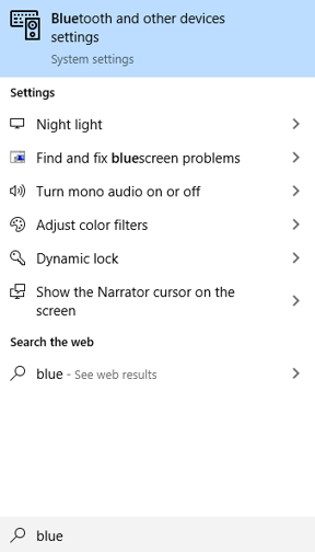 devices settings