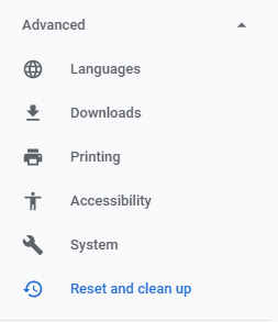 Reinstall Chrome