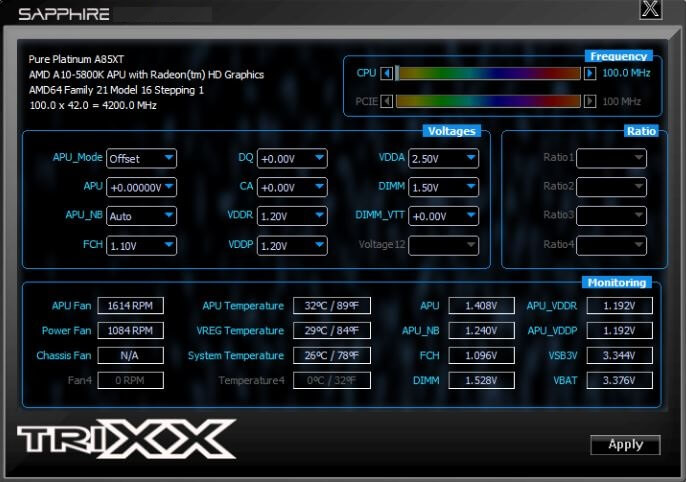 SAPPHIRE TriXX Utility