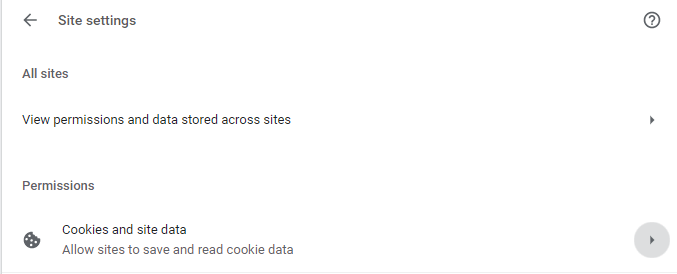 Site settings