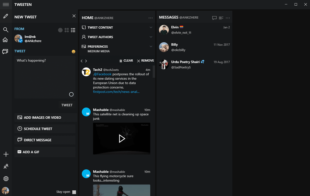 Tweeten App