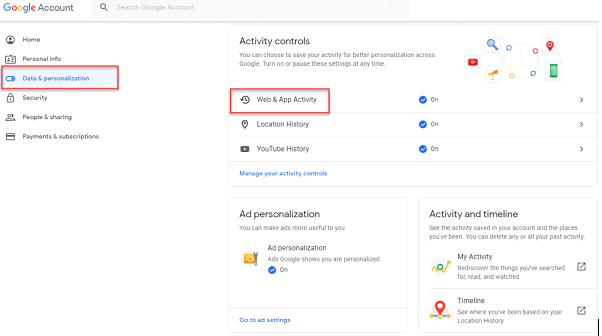 Activity control