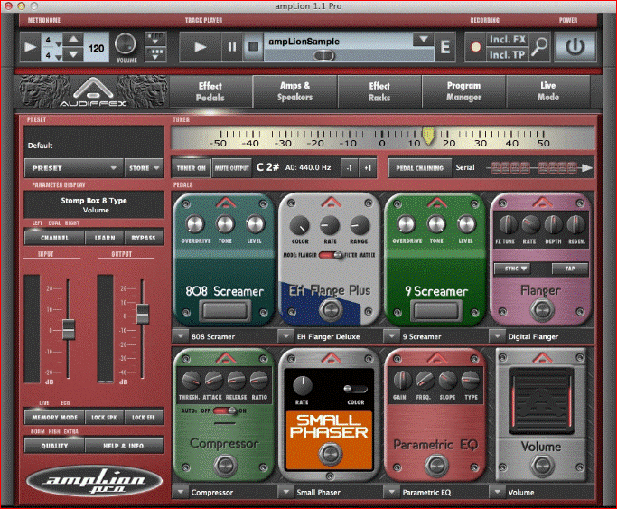 Amplion Pro - Guitar AMP Software